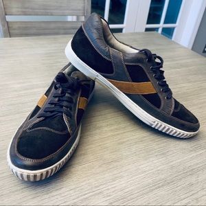 Mens Brown Suede/Leather Hush Puppies